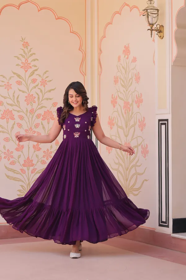 Purple_Cotton_Embroidered_Flared_Anarkali_Gown_For_Women
