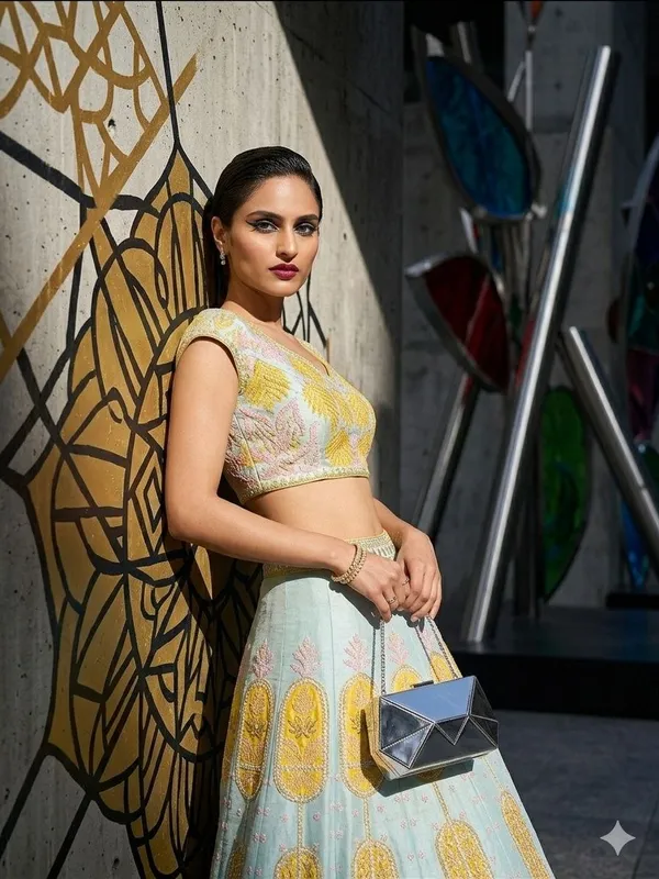 Sky_Blue_And_Yellow_Cotton_Embroidered_Lehenga_Choli_For_Women