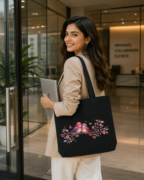 Premium_Cotton_Tote_Bag_with_Beautiful_Bird_&_Floral_Print