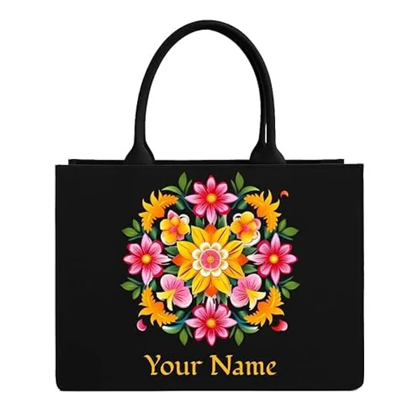 Black_Personalized_Tote_Bag_With_Laptop_Compartment