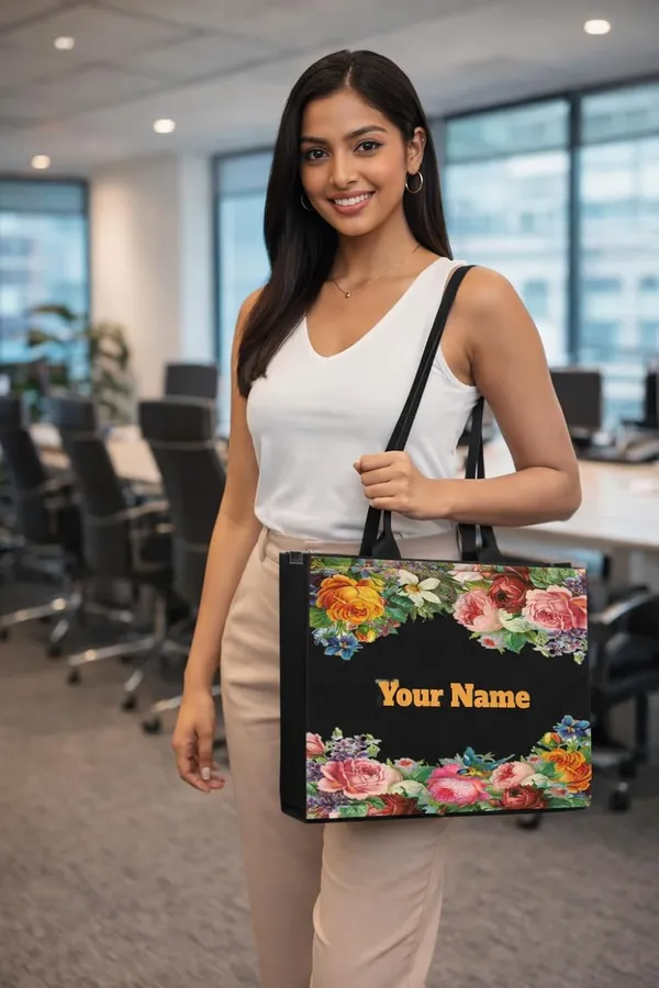 Black_Personalized_Tote_Bag_With_Laptop_Compartment
