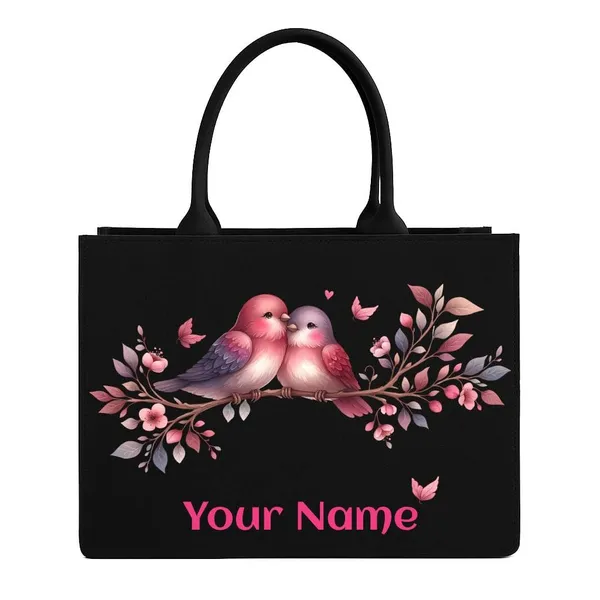Black_Personalised_Floral_Tote_Bag_With_Laptop_Compartment