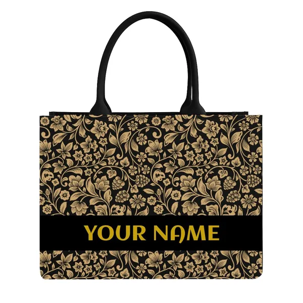 Black_Personalized_Tote_Bag_With_Laptop_Compartment