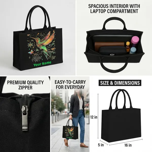 Black_Personalized_Tote_Bag_With_Laptop_Compartment