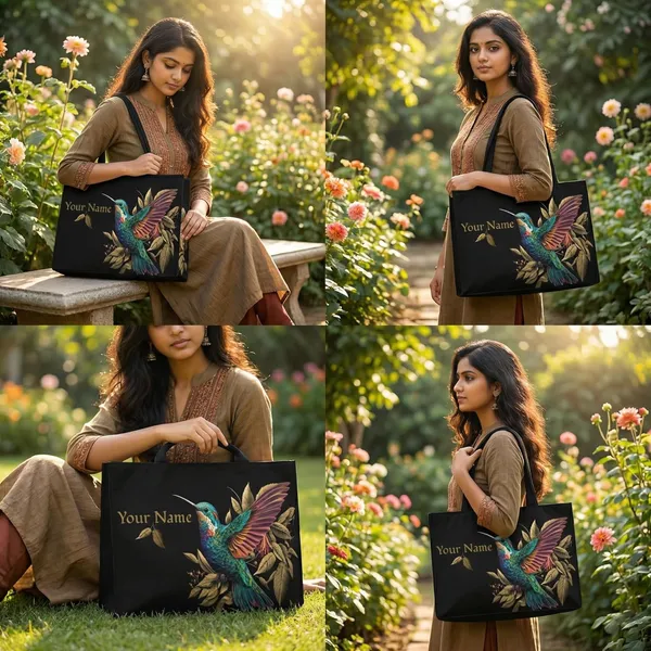 Black_Hummingbird_Print_Tote_Bag_For_Women