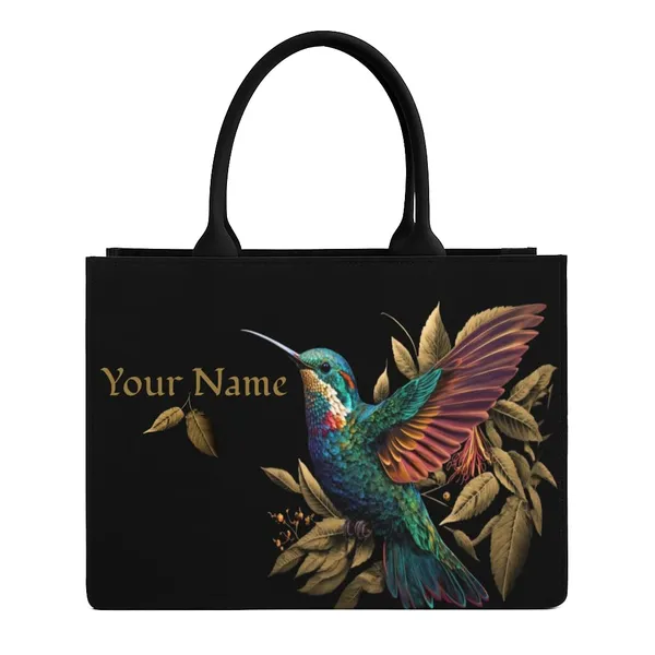 Black_Hummingbird_Print_Tote_Bag_For_Women