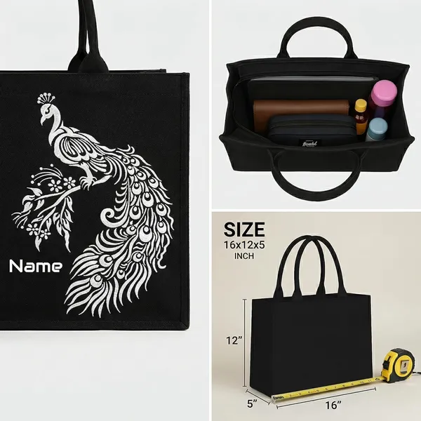 Black_Personalized_Tote_Bag_For_Women
