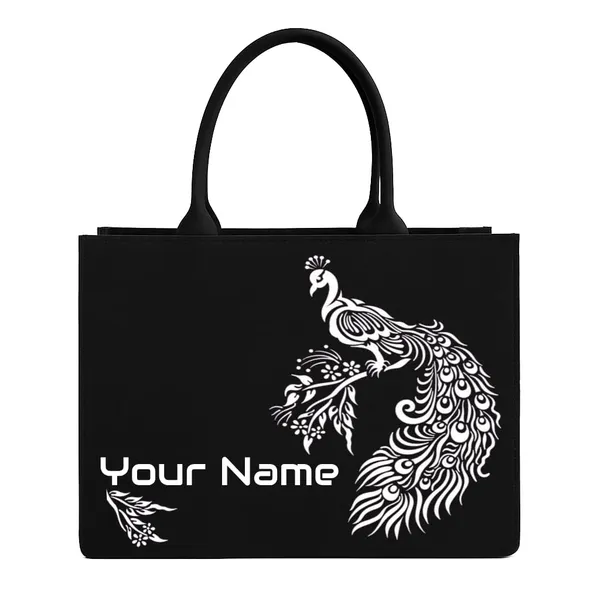 Black_Personalized_Tote_Bag_For_Women