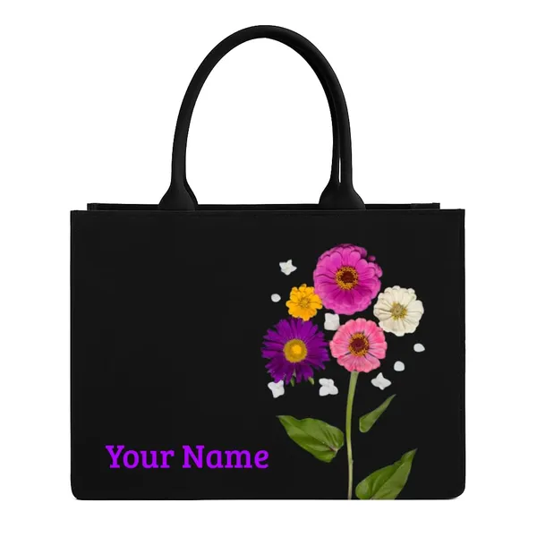 Black_Floral_Print_Tote_Bag_For_Women