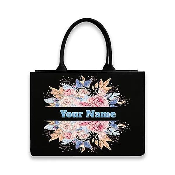 Black_Personalized_Tote_Bag_With_Laptop_Compartment