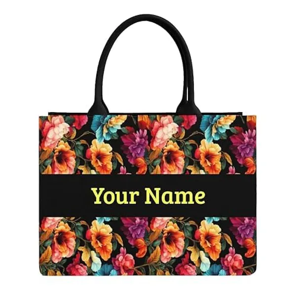 Black_Personalized_Tote_Bag_With_Laptop_Compartment