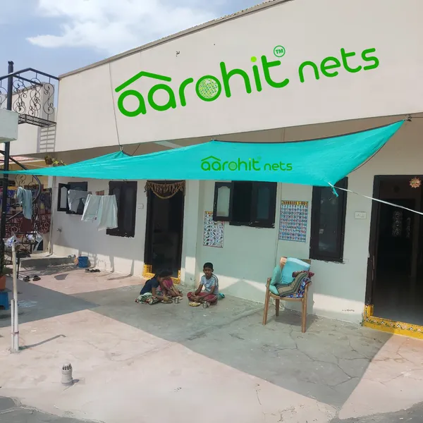 AAROHIT®_Nets_Green_Shade_Net_75%_UV_Sun_Protected_100GSM_for_Balcony,_Terrace,_Construction_Multipurpose_Agro_Green_Net_for_Garden,_Plants_&_Agriculture