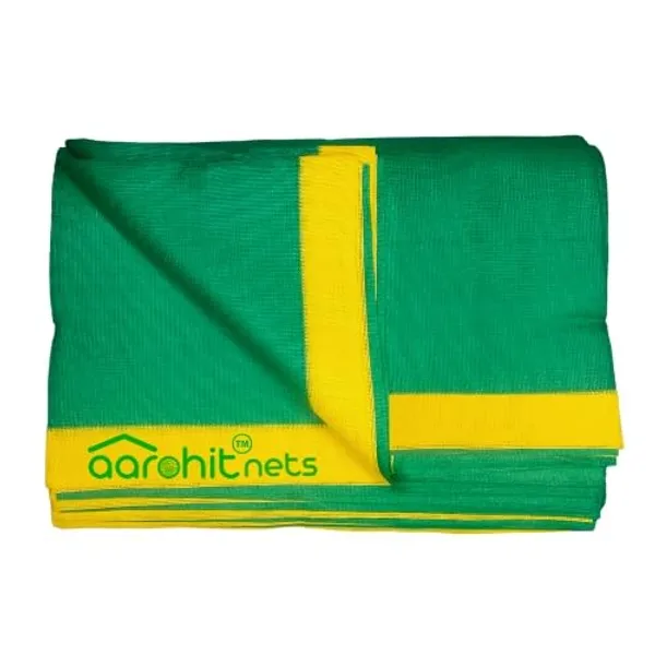 AAROHIT®_Nets_Green_Shade_Net_75%_UV_Sun_Protected_100GSM_for_Balcony,_Terrace,_Construction_Multipurpose_Agro_Green_Net_for_Garden,_Plants_&_Agriculture