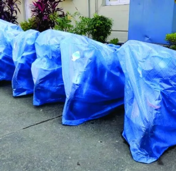 Silpaulin_Multilayer_Cross_Laminated_2_Wheeler_Cover_100%_Waterproof_Easy_To_Handle_Durable_Cost_Effective_Size_Medium_Color_Blue_or_Grey