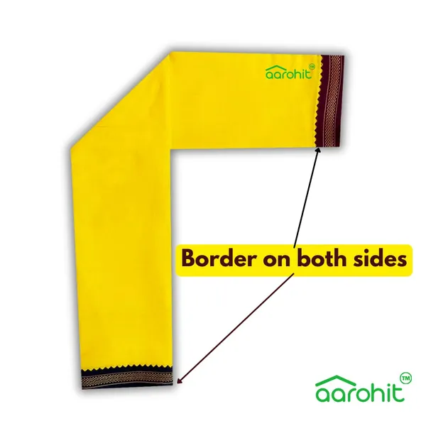 AAROHIT®_Pure_Soft_Cotton_Mens_Ethnic_And_Traditional_Gamcha_Angochha_Lightweight_And_Unique_Design_Quick_Absorption_Gamcha_-_White_Yellow_Gamcha_-2m