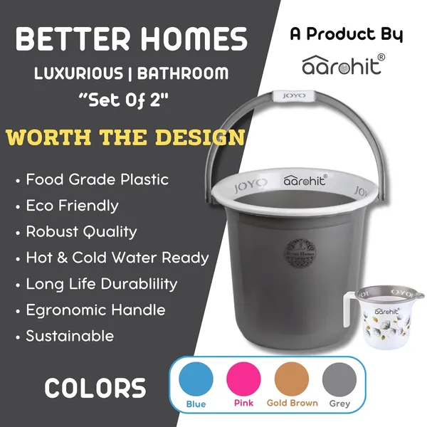 Grey_Joyo_Bucket_Set_For_Bathroom_Plastic_Bucket_Modern_Plain_Aesthetic_Bucket_For_Bathroom