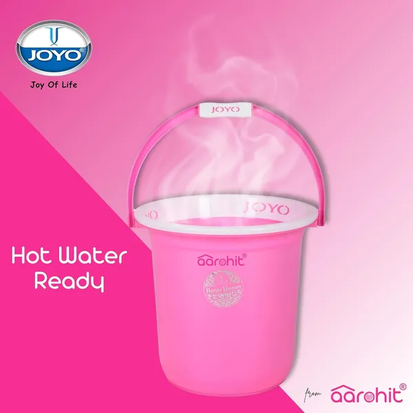 AAROHIT®_Bucket_Set_for_Bathroom_Bucket_&_Mug_Joyo_Better_Homes_Bucket_for_Bathroom_|_Premium_|_Pink