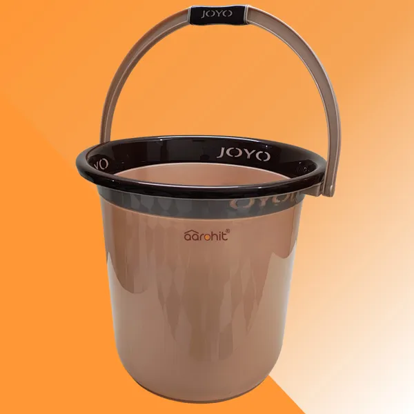 AAROHIT®_Joyo_Bucket_Set_for_Bathroom_25L_Water_Bucket_&_Mug_Better_Homes_for_Bathroom_Premium_Balti_(Brown)