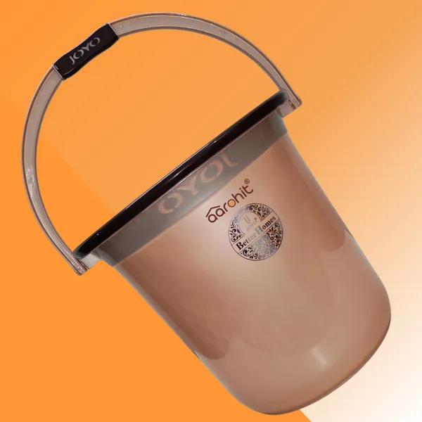 AAROHIT®_Joyo_Bucket_Set_for_Bathroom_25L_Water_Bucket_&_Mug_Better_Homes_for_Bathroom_Premium_Balti_(Brown)