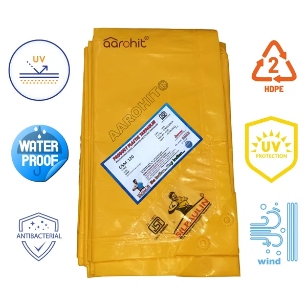 AAROHIT_Silpaulin_Tarpaulin_120_GSM_100%_Waterproof_UV_Resistant_Cross_Laminated_Multi_Layer_Tarpaulin_Tirpal_Reinforced_Eyelets,_Swiss_Technology