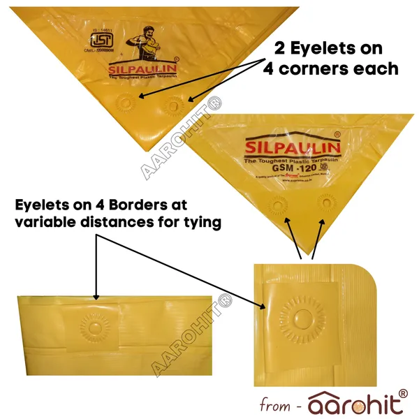 AAROHIT_Silpaulin_Tarpaulin_120_GSM_100%_Waterproof_UV_Resistant_Cross_Laminated_Multi_Layer_Tarpaulin_Tirpal_Reinforced_Eyelets,_Swiss_Technology