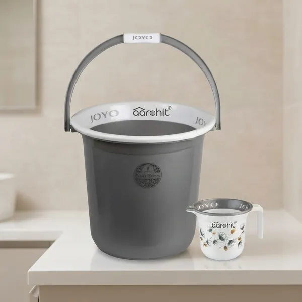 Grey_Joyo_Bucket_Set_For_Bathroom_Plastic_Bucket_Modern_Plain_Aesthetic_Bucket_For_Bathroom