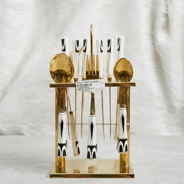 Stainless_Steel_Modern_Geometric_Pattern_Cutlery_Set_With_Stand_Set_Of_24