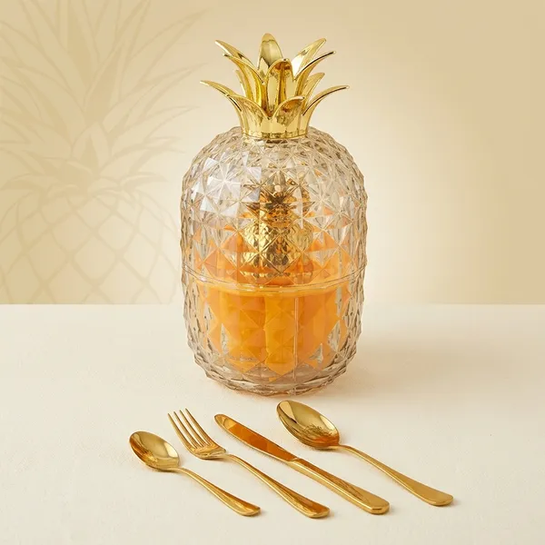 Glass_&_Stainless_Steel_Pineapple_Diamond-Cut_Cutlery_Holder_Set_Of_24
