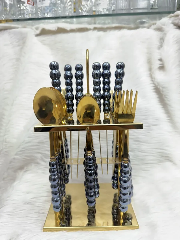 Stainless_Steel_Elegant_Beaded_Handle_Cutlery_Set_With_Stand_Set_Of_24
