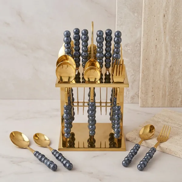 Stainless_Steel_Elegant_Beaded_Handle_Cutlery_Set_With_Stand_Set_Of_24
