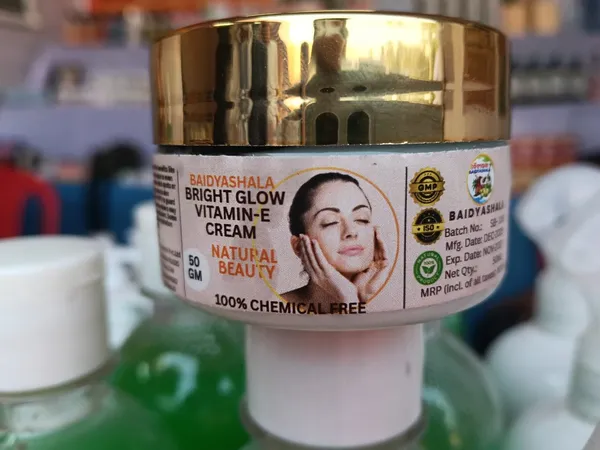 Baidyashala_Bright_Glow_Vitamin_E_Aloe_Vera_Face_Cream_50G