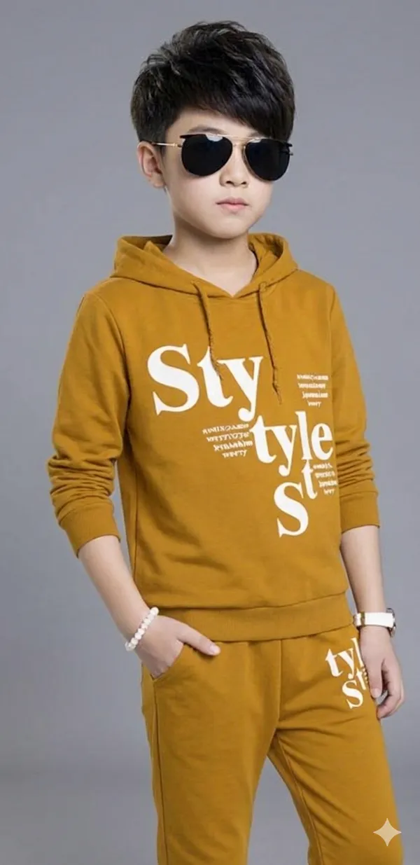 Boys_Mustard_Yellow_Hoodie_And_Jogger_Set_With_'Style'_Print