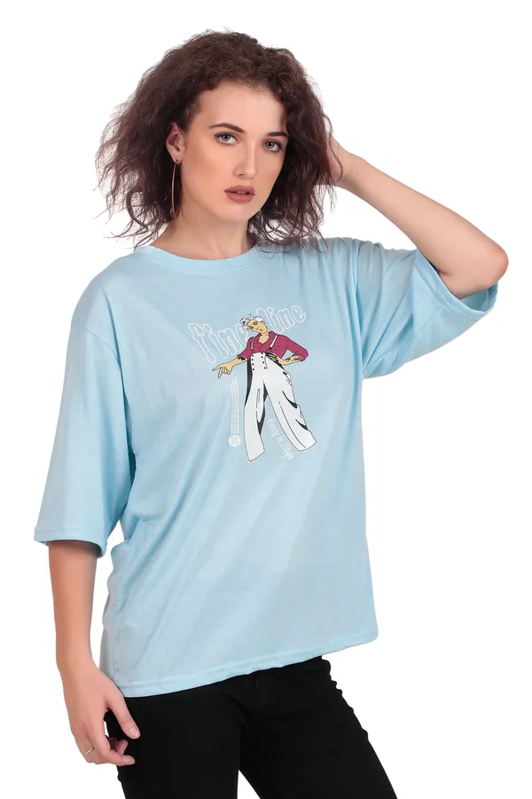 Oversized_Graphic_Print_T-Shirt_-_Never_Look_Back_Slogan_Tee