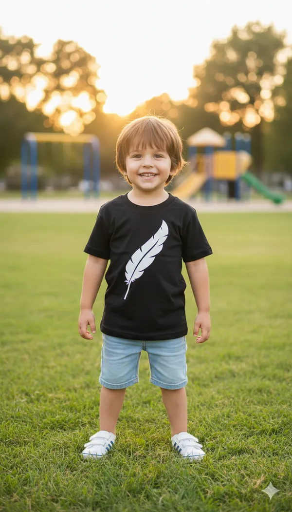 Black_Feather_Print_T-Shirt_For_Boys