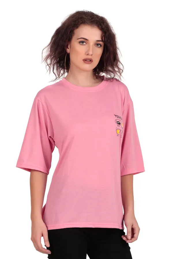 Teacup_Graphic_Print_Oversized_Pink_T-Shirt_For_Women
