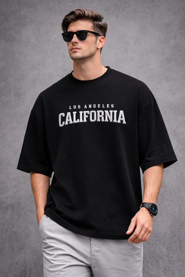 Los_Angeles_California_Oversized_Black_T-Shirt