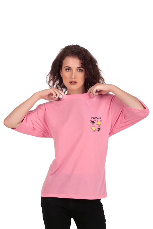 Teacup_Graphic_Print_Oversized_Pink_T-Shirt_For_Women