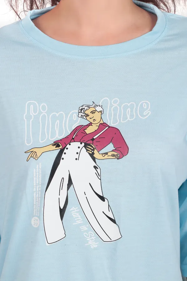 Oversized_Graphic_Print_T-Shirt_-_Never_Look_Back_Slogan_Tee