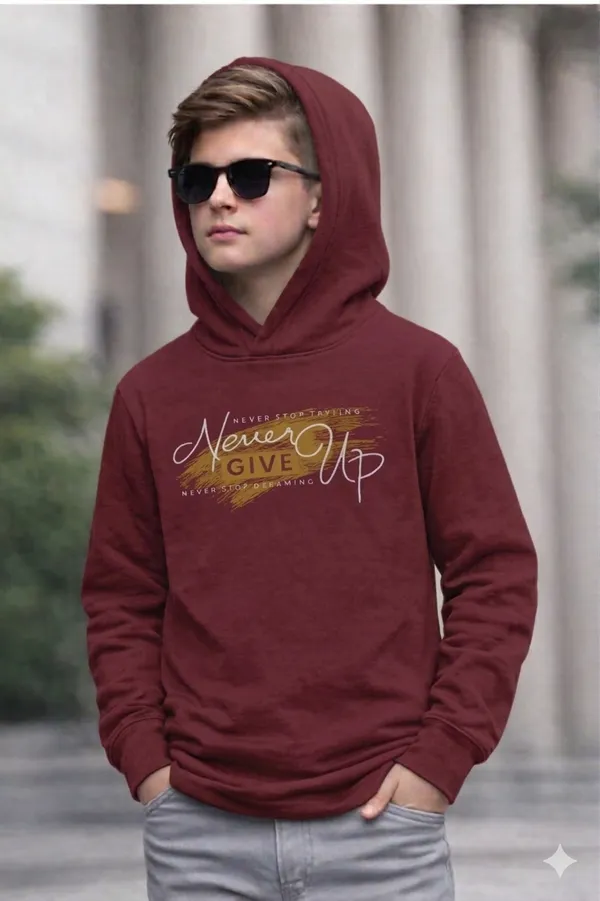 Never_Give_Up_Motivational_Maroon_Hoodie