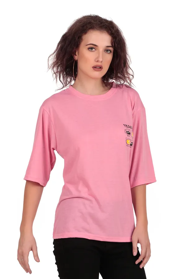 Teacup_Graphic_Print_Oversized_Pink_T-Shirt_For_Women