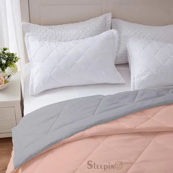 Peach_Breathable_Microfiber_Machine_Washable_150_Gsm_Ac_Reversible_Cover