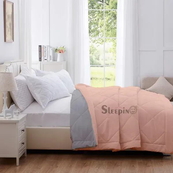 Peach_Breathable_Microfiber_Machine_Washable_150_Gsm_Ac_Reversible_Cover