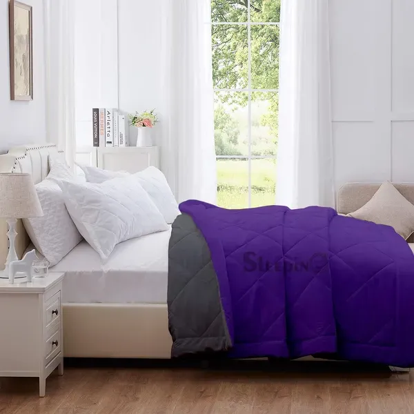 Purple_Dark_Grey_Breathable_Microfiber_Machine_Washable_150_Gsm_Ac_Reverse_Cover