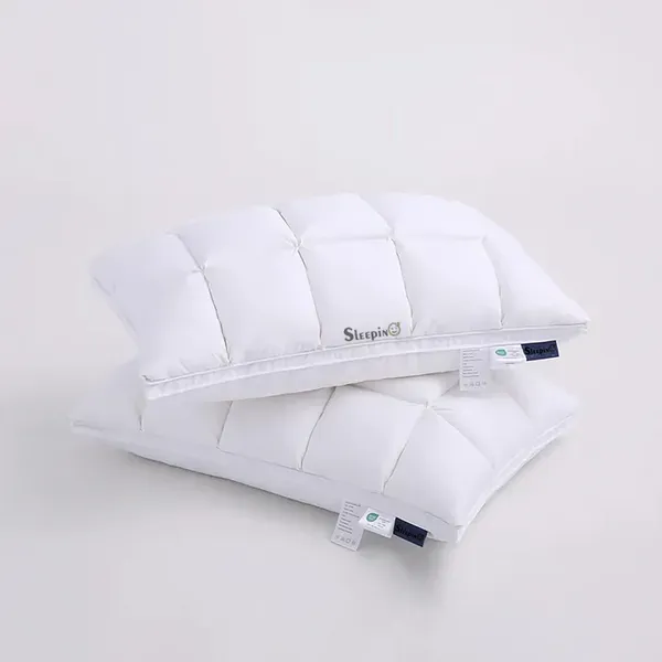 Set_Of_8_White_Premium_Box_Baffle_Pinch_Pleat_Adjustable_Height_Pillow