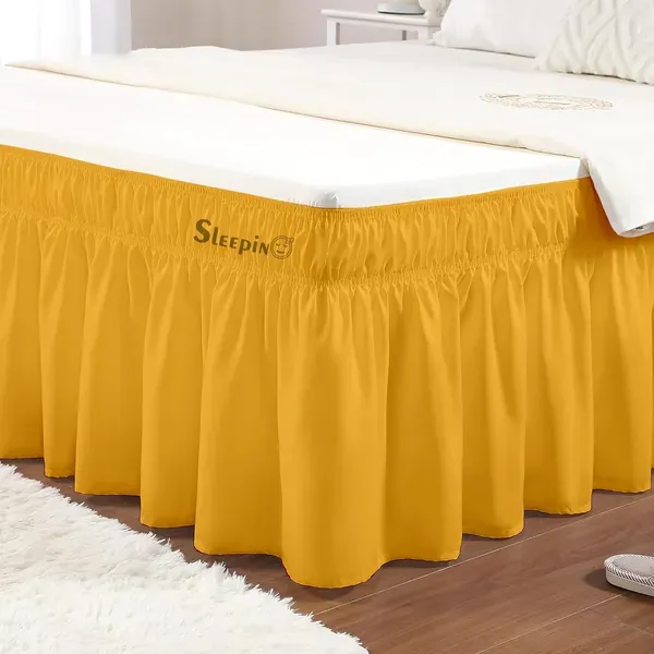 Gold_Wrinkle_Free_Brushed_Microfiber_Wrap_Around_Easy_Elastic_Fit_Bed_Skirt