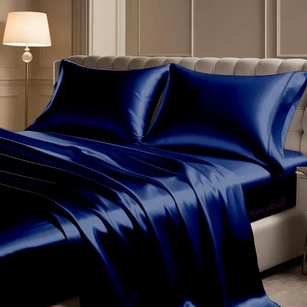 Navy_Blue_Sleepino_Luxurious_Satin_Pillow_Covers_Dreamy_Romantic_Night_Cover