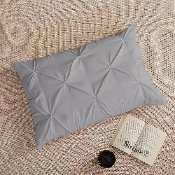 Pack_Of_4_Silver_Grey_Microfiber_Pinch_Pleated_Machine_Washable_Pillow_Cover