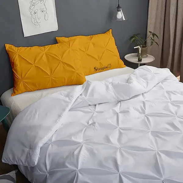 Pack_Of_2_Gold_400_Tc_Egyptian_Cotton_Rich_Pintuck_Pinch_Pleated_Pillow_Cover
