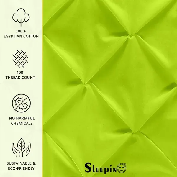 Pack_Of_2_Parrot_Green_Microfiber_Pinch_Pleated_Machine_Washable_Pillow_Cover