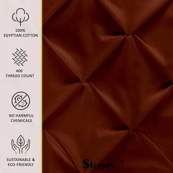 Pack_Of_2_Brown_Microfiber_Pinch_Pleated_Machine_Washable_Pillow_Cover